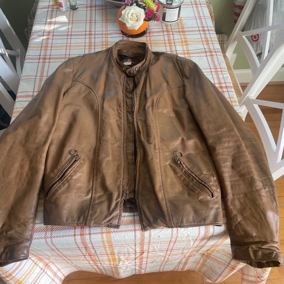 Motorcycle Jacket Vintage Leather - Picture 1 of 7